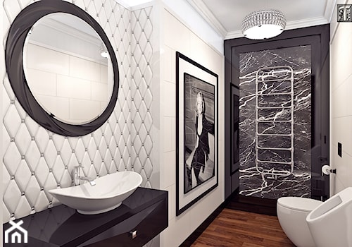 łazienka - Mała łazienka, styl glamour - zdjęcie od APP TRENDY Autorska Pracownia Projektowa