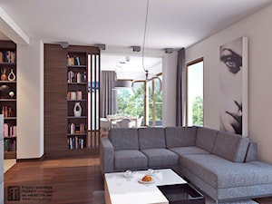 dom 6 - Salon, styl nowoczesny - zdjęcie od APP TRENDY Autorska Pracownia Projektowa