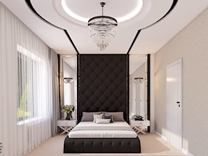 Sypialnia GLAM - Średnia sypialnia, styl glamour - zdjęcie od APP TRENDY Autorska Pracownia Projektowa