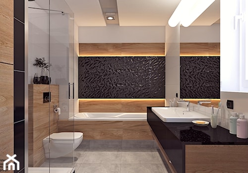 Łazienka 2 - Średnia bez okna łazienka, styl nowoczesny - zdjęcie od APP TRENDY Autorska Pracownia Projektowa