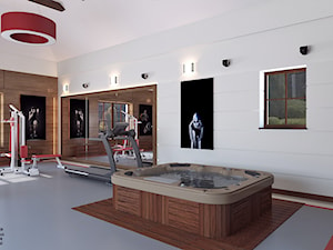 siłownia1 - Wnętrza publiczne, styl nowoczesny - zdjęcie od APP TRENDY Autorska Pracownia Projektowa