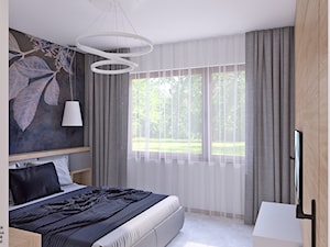 sypialnia - Średnia biała sypialnia, styl nowoczesny - zdjęcie od APP TRENDY Autorska Pracownia Projektowa