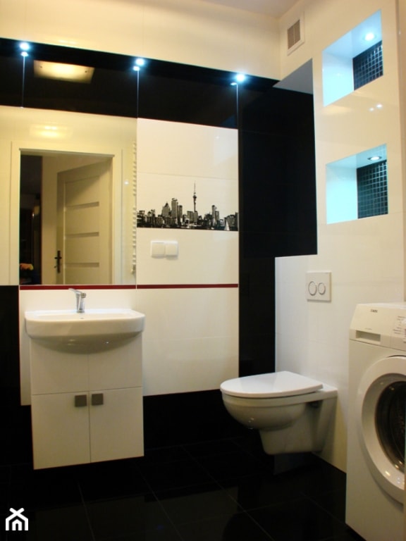 projekt kuchni i łazienki w mieszkaniu prywatnym - Łazienka, styl nowoczesny - zdjęcie od mCube strefa wnętrz