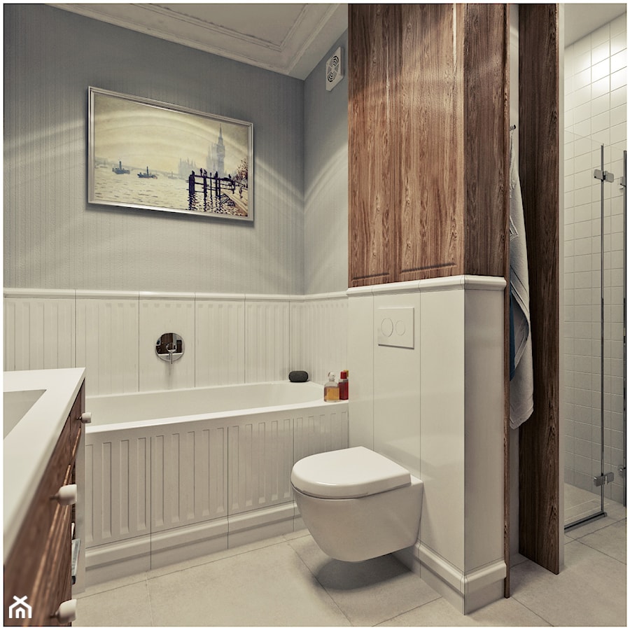 Łazienka retro - Średnia łazienka, styl vintage - zdjęcie od 2k-architektura