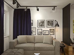 M52 - Mały biały salon, styl nowoczesny - zdjęcie od BLUETARPAN