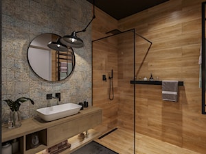 M53 - Średnia z lustrem łazienka, styl nowoczesny - zdjęcie od BLUETARPAN