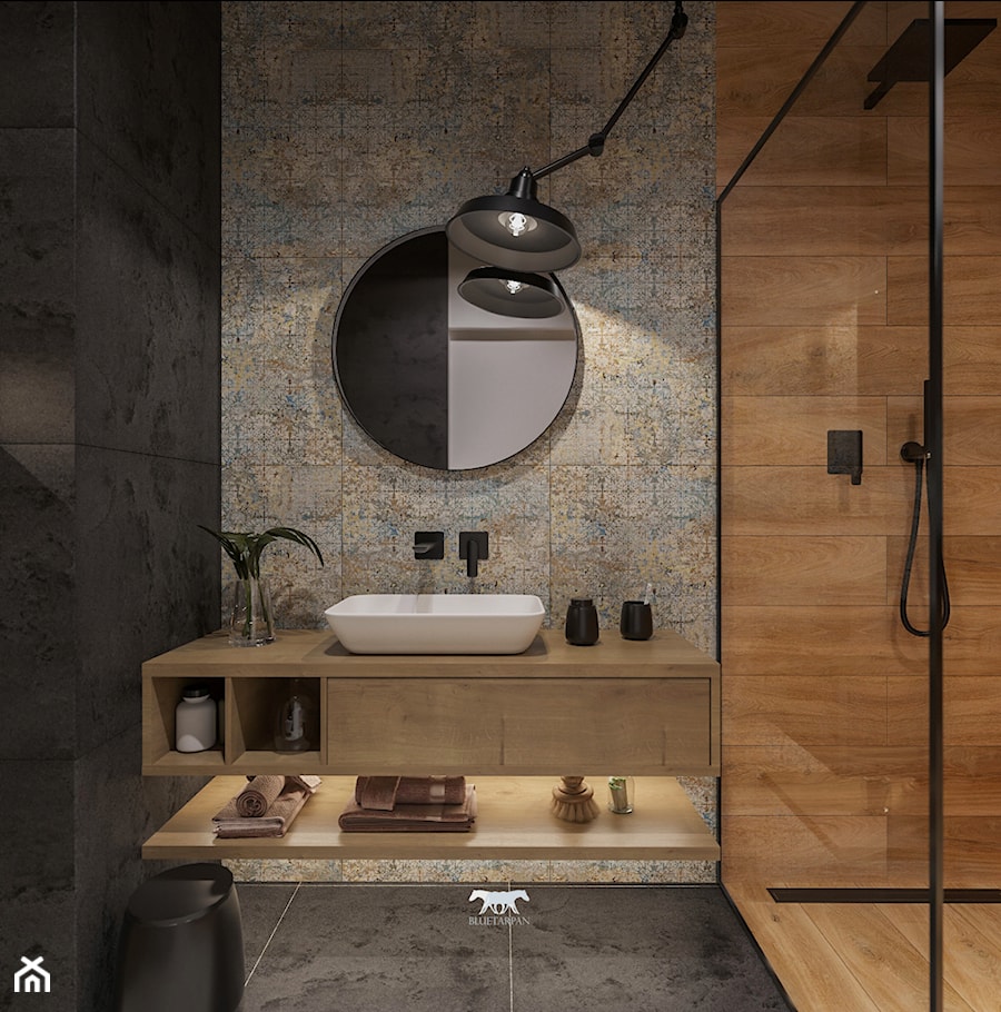 M53 - Średnia łazienka, styl nowoczesny - zdjęcie od BLUETARPAN