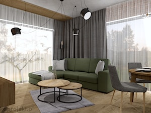 Dom pod Gdańskiem - Salon, styl nowoczesny - zdjęcie od emkaprojekt