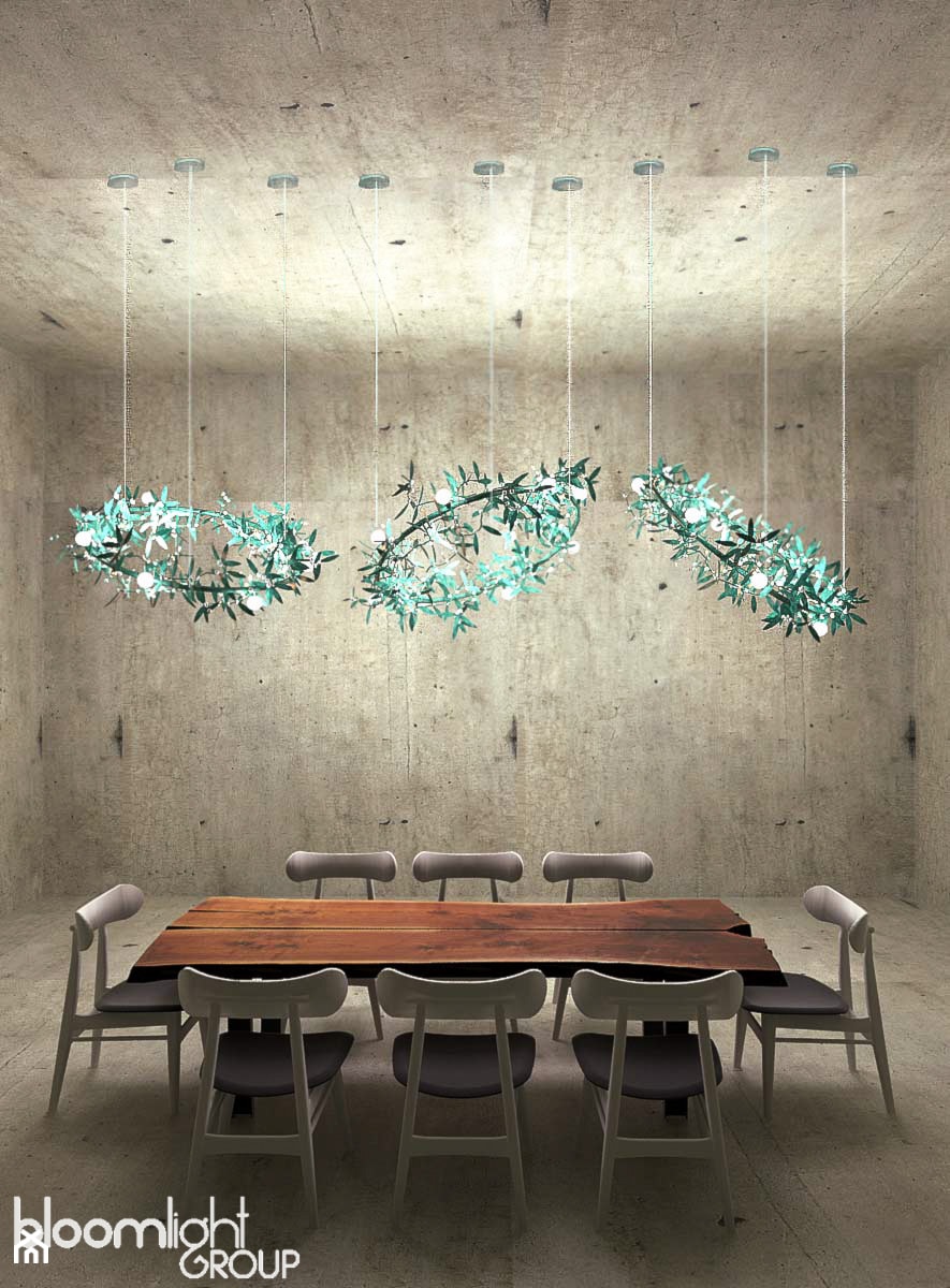 Lampy wiszące inspirowane jemiołą - zdjęcie od Bloomlight Group