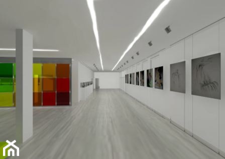 Projekt Nowogardzkiego Domu Kultury- Foyer (sala wystawowa) - zdjęcie od JoG STUDIO