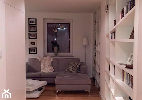 metamorfoza mieszkania w Gdyni - Średni biały salon, styl nowoczesny - zdjęcie od home2sell