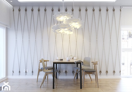 Rope, paper, wood you like - Jadalnia, styl nowoczesny - zdjęcie od ARCHITEKSTURA Malwina Kroll architekt