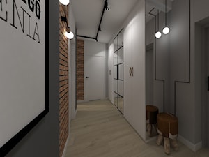 Mieszkanie Kielce 2017 - Hol / przedpokój, styl industrialny - zdjęcie od MJ Design Monika Juszczel