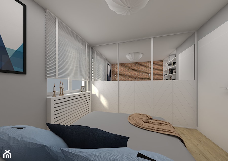 Apartament Kraków 2019 - Sypialnia, styl nowoczesny - zdjęcie od MJ Design Monika Juszczel