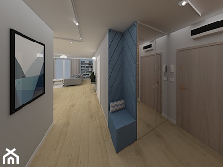 Aranżacje wnętrz - Hol / Przedpokój: Apartament Kraków 2019 - Hol / przedpokój, styl nowoczesny - MJ Design Monika Juszczel. Przeglądaj, dodawaj i zapisuj najlepsze zdjęcia, pomysły i inspiracje designerskie. W bazie mamy już prawie milion fotografii!