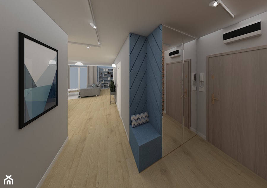 Apartament Kraków 2019 - Hol / przedpokój, styl nowoczesny - zdjęcie od MJ Design Monika Juszczel