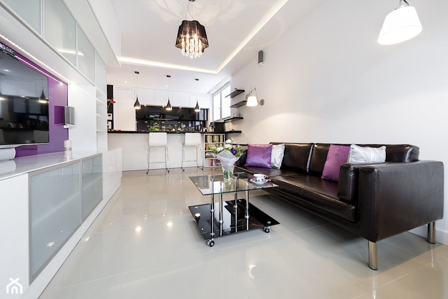 Mieszkanie kawalera - Salon, styl nowoczesny - zdjęcie od KPstudio