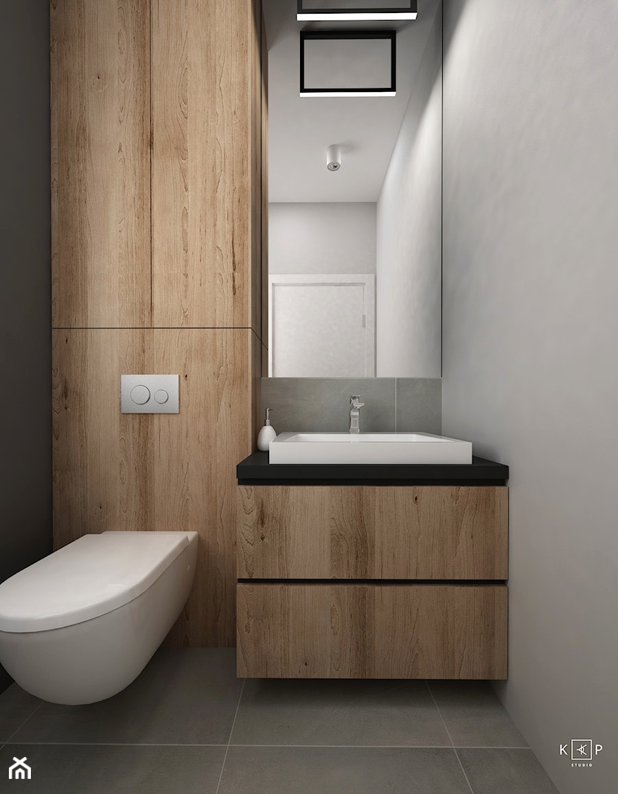 Toaleta w minimalistycznym stylu - zdjęcie od KPstudio