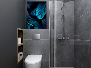 Mała łazienka z prysznicem - zdjęcie od KPstudio