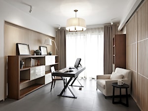 Mieszkanie kawalera - Średnie białe biuro, styl nowoczesny - zdjęcie od KPstudio