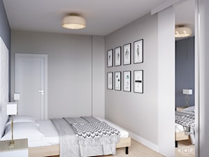 Sypialnia z garderobą - zdjęcie od KPstudio
