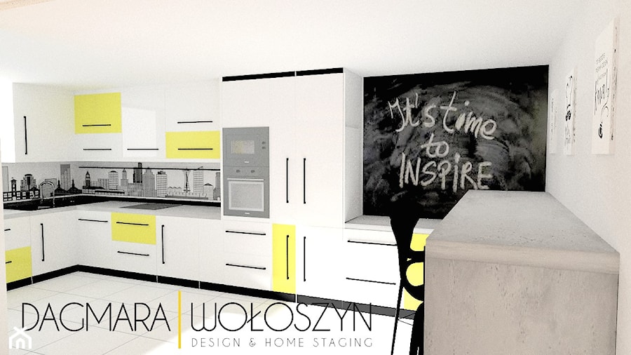 Dom Parterowy - Kuchnia, styl nowoczesny - zdjęcie od DESIGN & HOME STAGING Dagmara Wołoszyn