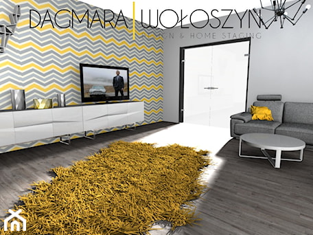 Aranżacje wnętrz - Salon: Dom Parterowy - Salon, styl minimalistyczny - DESIGN & HOME STAGING Dagmara Wołoszyn. Przeglądaj, dodawaj i zapisuj najlepsze zdjęcia, pomysły i inspiracje designerskie. W bazie mamy już prawie milion fotografii!