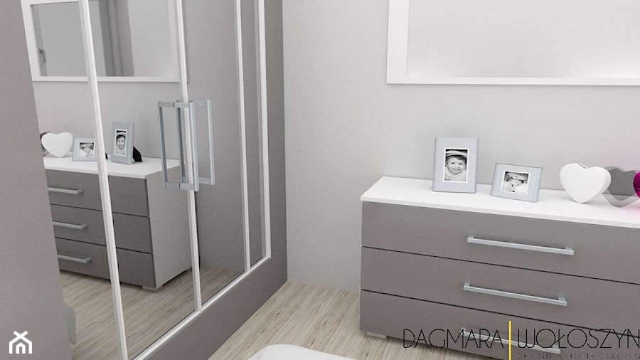 Mieszkanie 60m2 - Sypialnia - zdjęcie od DESIGN & HOME STAGING Dagmara Wołoszyn