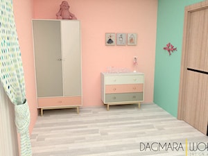 RÓŻNE - Średni różowy zielony pokój dziecka dla dziecka dla nastolatka dla dziewczynki - zdjęcie od DESIGN & HOME STAGING Dagmara Wołoszyn