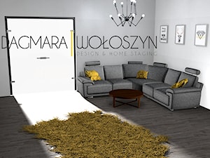 Dom Parterowy - Salon, styl minimalistyczny - zdjęcie od DESIGN & HOME STAGING Dagmara Wołoszyn