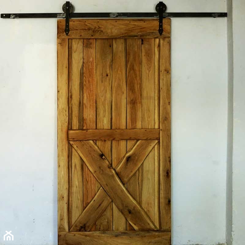 Rustykalne drzwi przesuwne Barn Doors - Rustykalne Uchwyty - zdjęcie od Rustykalne Uchwyty - Homebook