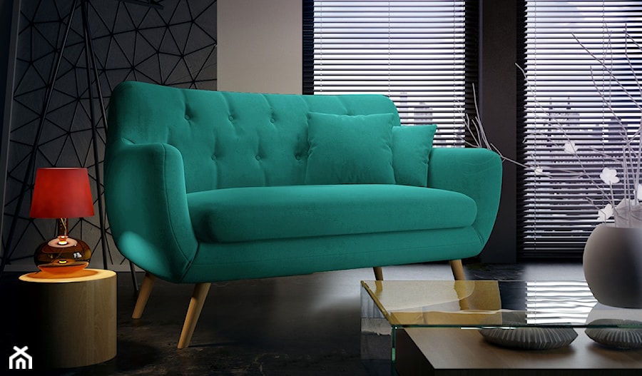 Sofa trzyosobowa do salonu w stylu nowoczesnym lub industrialnym - zdjęcie od slf24.pl