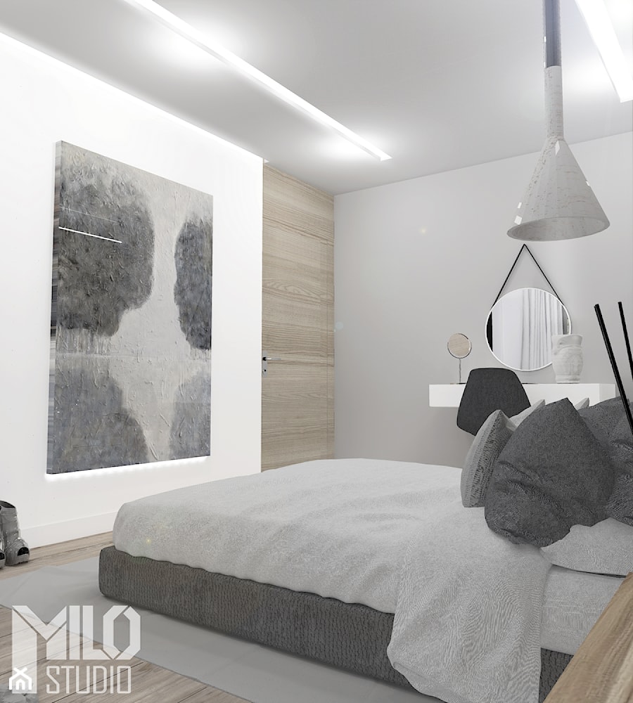 Sypialnia w szarościach II - zdjęcie od MILO studio