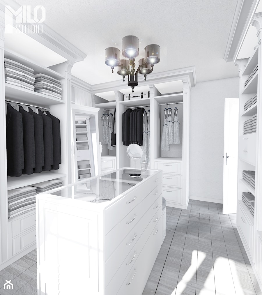 Garderoba w stylu klasycznym - zdjęcie od MILO studio
