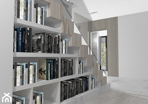Regał na książki pod schodami - zdjęcie od MILO studio