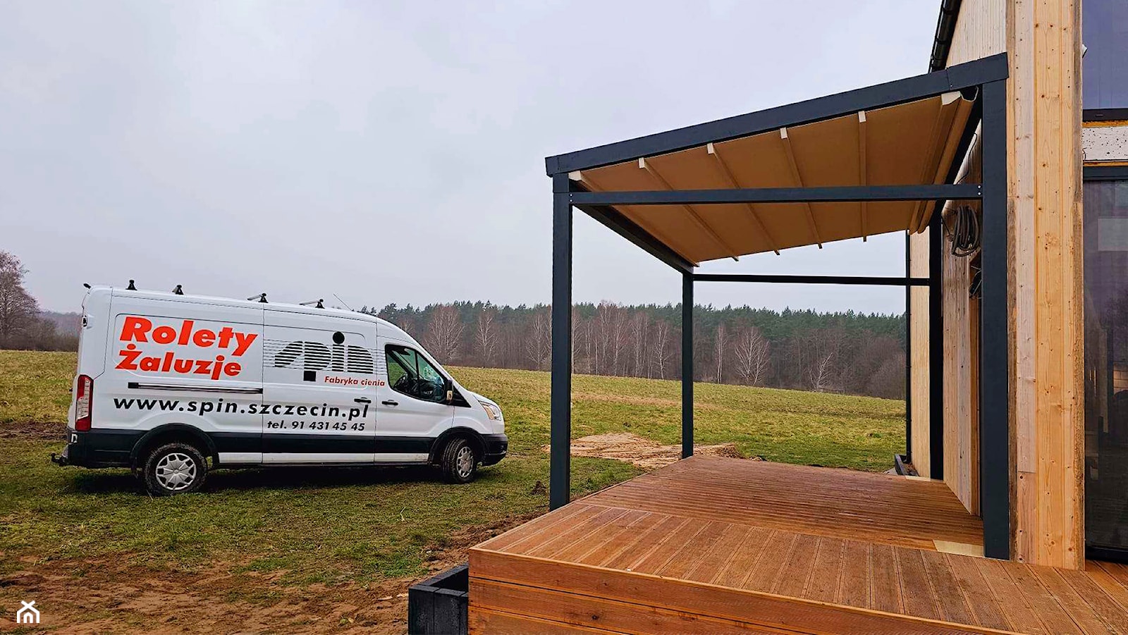 Pergola tkaninowa w typie śródziemnomorskim - Taras, styl nowoczesny - zdjęcie od Spin Bobko i Staniewski sp.j. - Homebook