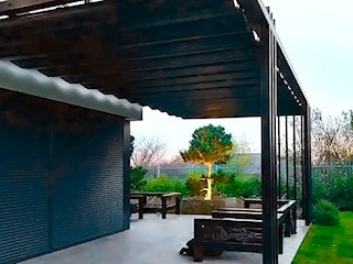 Czarna pergola Zen