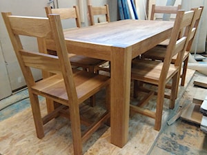 Stół dębowy z krzesłami - zdjęcie od NaLata - Meble Drewniane, Ariel Młotkowski