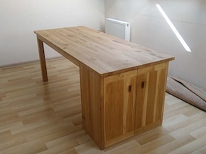 Drewniany stół kuchenny z szafką. - zdjęcie od NaLata - Meble Drewniane, Ariel Młotkowski