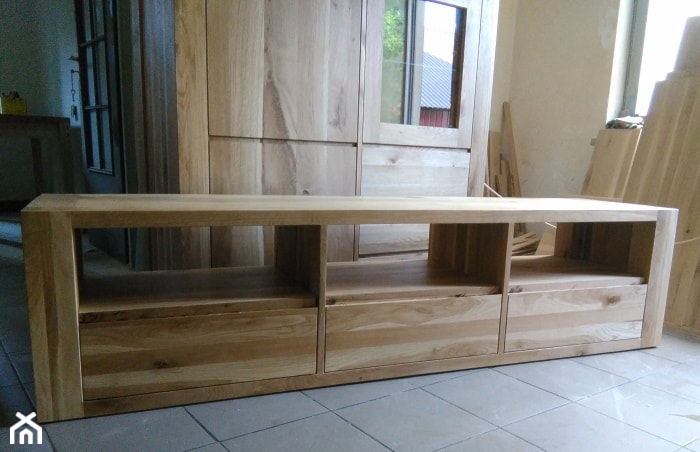 Meble salonowe drewniane - zdjęcie od NaLata - Meble Drewniane, Ariel Młotkowski - Homebook
