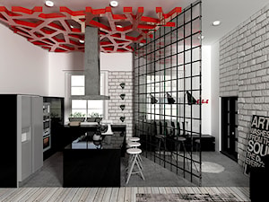 Loft Ewy - Kuchnia, styl industrialny - zdjęcie od DizajnLowe Studio