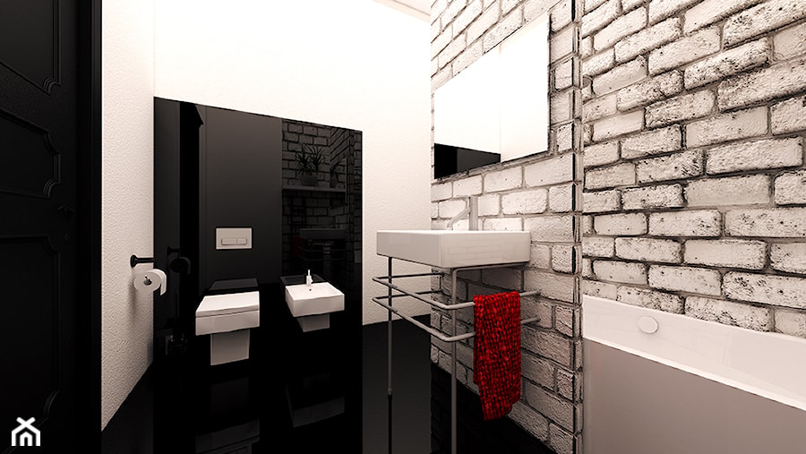 Loft Ewy - Łazienka, styl industrialny - zdjęcie od DizajnLowe Studio