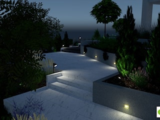 Projekt ogrodu - Bartąg, oświetlenie ogrodu 