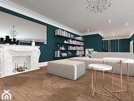 Aranżacje wnętrz - Salon: DOM POD CZĘSTOCHOWĄ - Salon, styl nowoczesny - KONCEPT STUDIO . Przeglądaj, dodawaj i zapisuj najlepsze zdjęcia, pomysły i inspiracje designerskie. W bazie mamy już prawie milion fotografii!