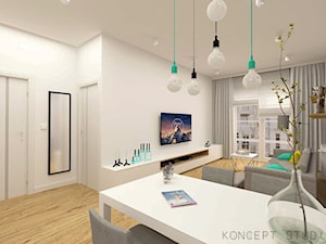 MIESZKANIE MOKOTÓW - Salon - zdjęcie od KONCEPT STUDIO