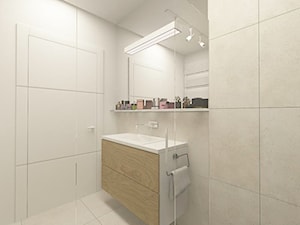 MIESZKANIE BEMOWO - Średnia bez okna z punktowym oświetleniem łazienka - zdjęcie od KONCEPT STUDIO