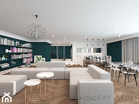 Aranżacje wnętrz - Salon: DOM POD CZĘSTOCHOWĄ - Salon, styl nowoczesny - KONCEPT STUDIO . Przeglądaj, dodawaj i zapisuj najlepsze zdjęcia, pomysły i inspiracje designerskie. W bazie mamy już prawie milion fotografii!