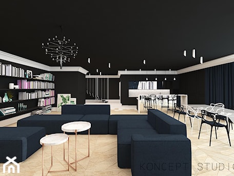 Aranżacje wnętrz - Salon: DOM POD CZĘSTOCHOWĄ - Salon, styl nowoczesny - KONCEPT STUDIO . Przeglądaj, dodawaj i zapisuj najlepsze zdjęcia, pomysły i inspiracje designerskie. W bazie mamy już prawie milion fotografii!