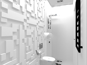 Łazienka minimalistyczna - Średnia bez okna łazienka, styl minimalistyczny - zdjęcie od Am Design Studio projektowania wnętrz