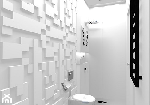 Łazienka minimalistyczna - Średnia bez okna łazienka, styl minimalistyczny - zdjęcie od Am Design Studio projektowania wnętrz